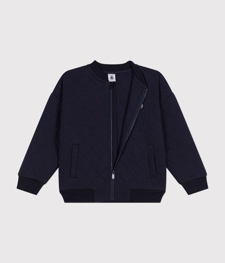 Gilet en tubique enfant gar&ccedil;on bleu