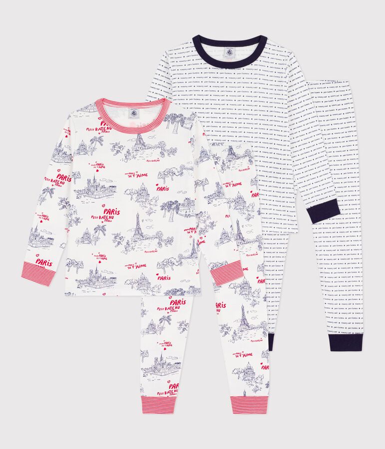 Lot de pyjamas enfant en coton imprim&eacute; variante 1