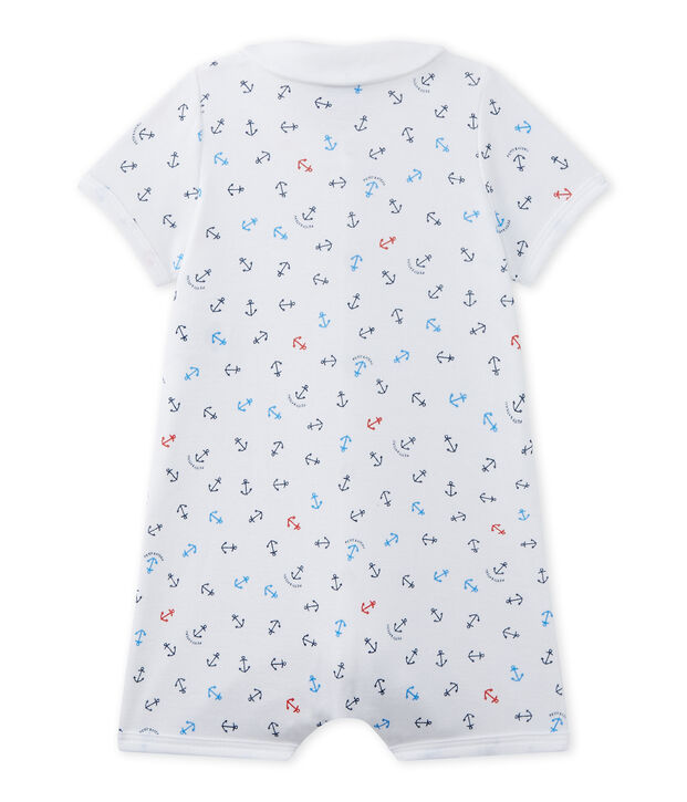 Combicourt b&eacute;b&eacute; gar&ccedil;on imprim&eacute; blanc/multicouleur