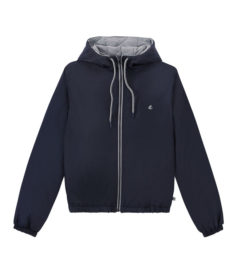 Coupe vent chaud mixte bleu