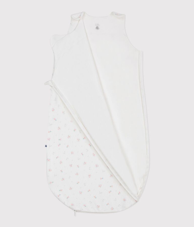 Gigoteuse b&eacute;b&eacute; en coton fleuri TOG 0.5 blanc/multicouleur
