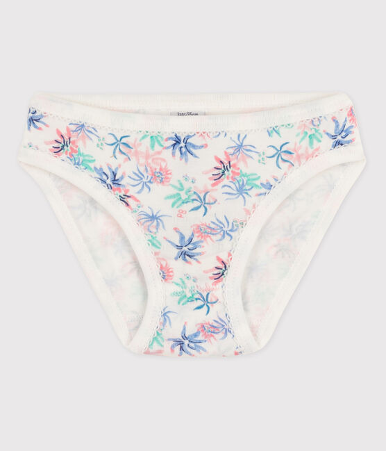 Culotte petite fille en coton blanc MARSHMALLOW/blanc MULTICO