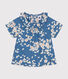 Blouse manches courtes en popeline bébé