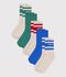 5 paires de chaussettes enfant en coton sport multicouleur