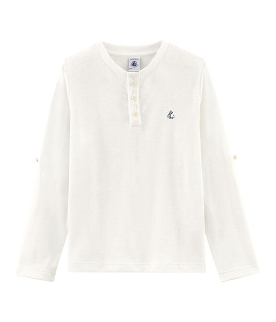 Tee-shirt enfant garcon blanc MARSHMALLOW
