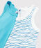 Lot de 2 débardeurs bleu océan petit garçon variante 1