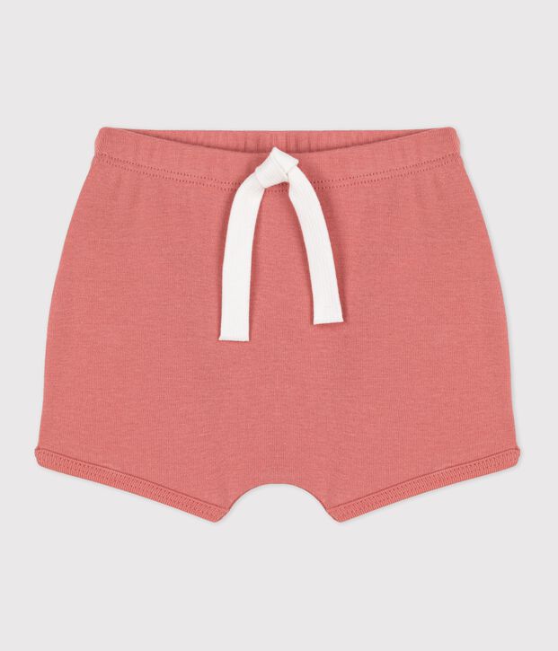 Short b&eacute;b&eacute; en coton bio rose