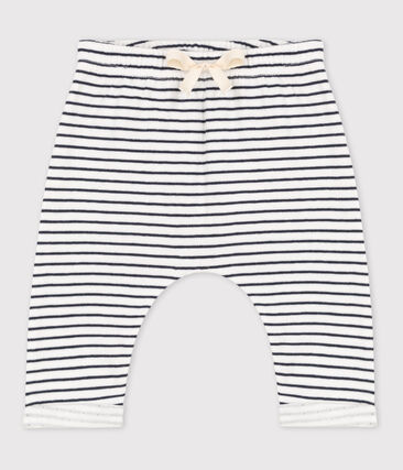 PETIT BATEAU - Pantalon à rayures marinières bébé en tubique en coton