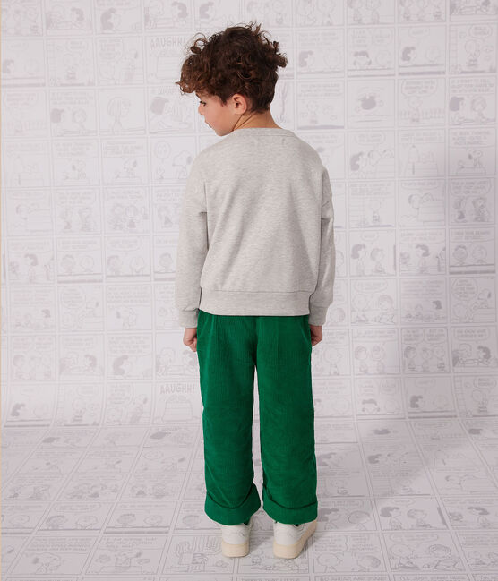Sweatshirt en molleton enfant fille / garçon gris BELUGA CHINE