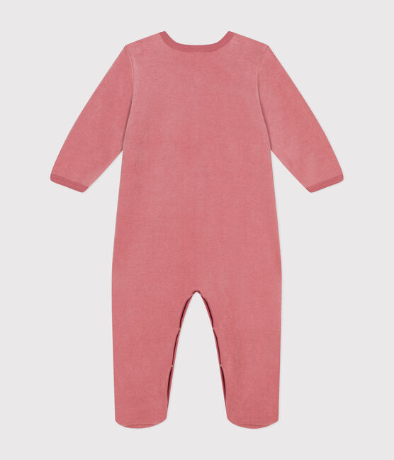 Pyjama en velours bébé rose ROSEWOOD