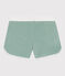 Short enfant en coton éponge uni vert PAUL