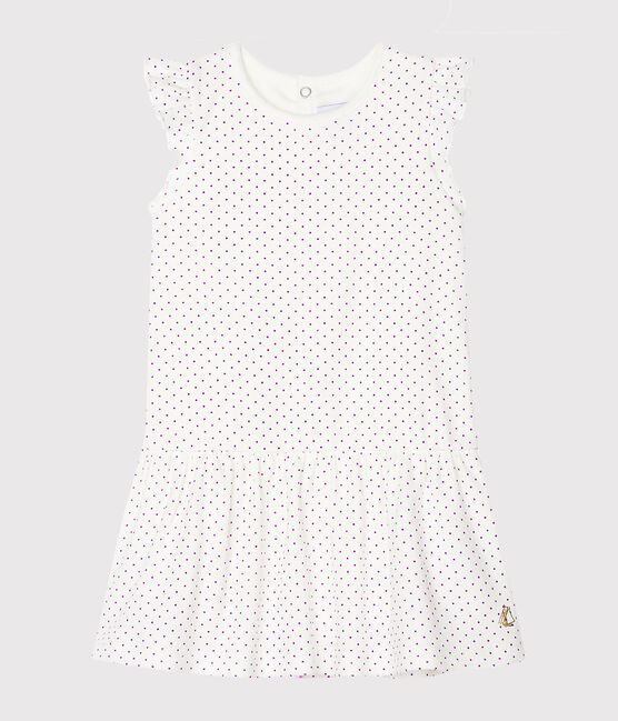 Robe body imprimée bébé fille violet REAL/blanc MARSHMALLOW
