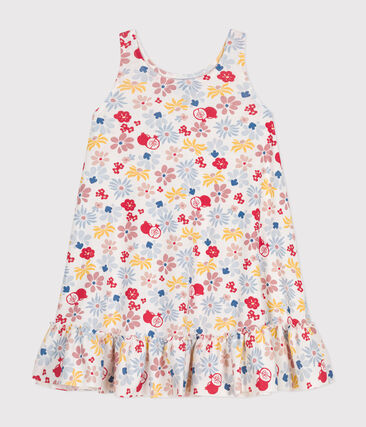 Robe sans manche en coton enfant fille