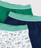 Lot de 3 boxers imprimé transports petit garçon en coton variante 1