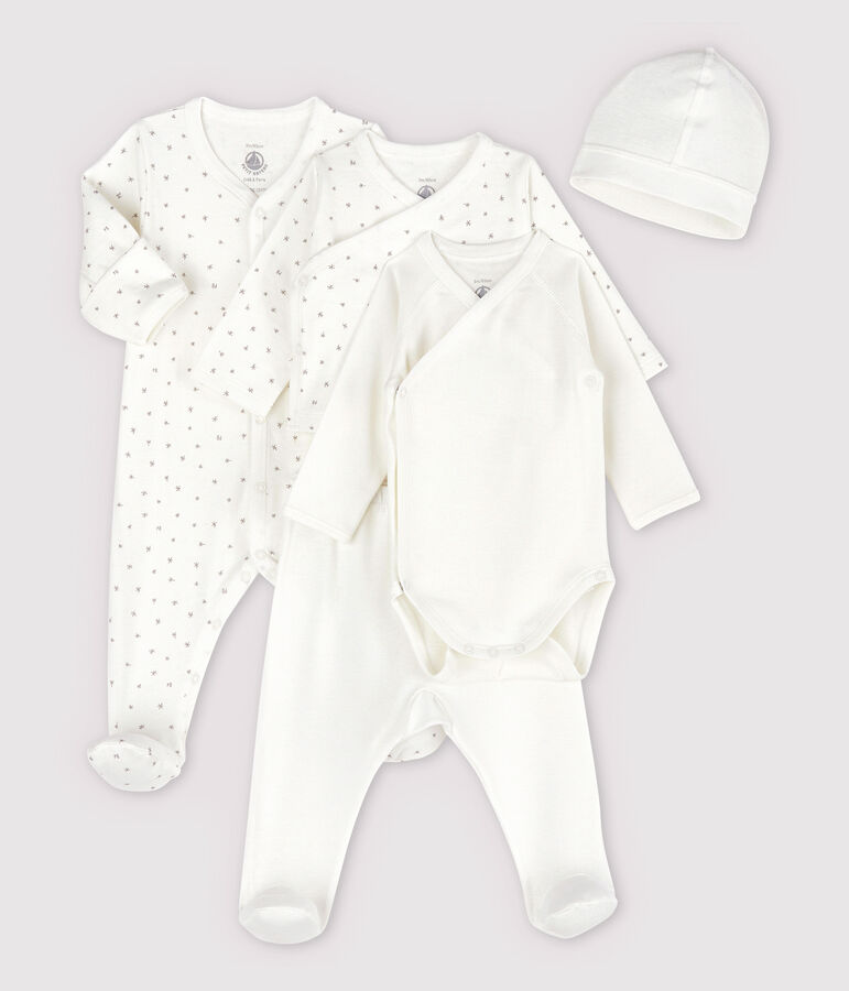 Kit des premiers jours de b&eacute;b&eacute; en coton biologique multicouleur