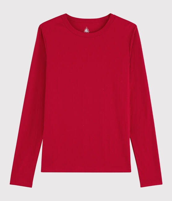 T-shirt coton Sea Island Femme rouge TERKUIT