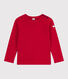 Pull enfant en laine et coton uni