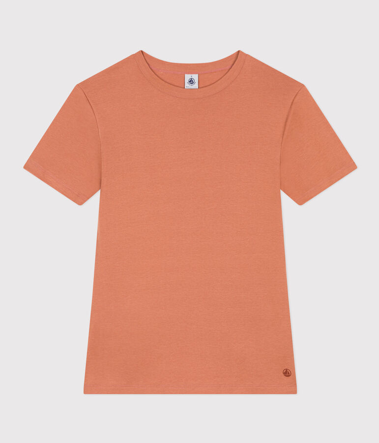 Tee-shirt L'ICONIQUE col rond en coton Femme rose SIENNA