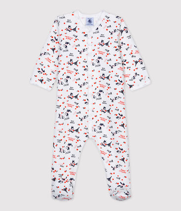 PETIT BATEAU - Dors-bien bébé Paris molleton en coton biologique