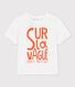 Tee-shirt manches courtes avec motif en coton bébé