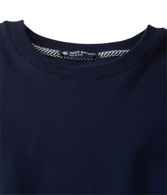 Sweat femme en coton stretch bleu SMOKING