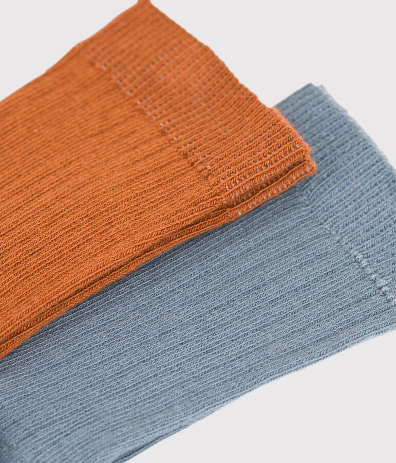 Lot de 2 paires de chaussettes enfant gar&ccedil;on-fille multicouleur