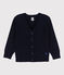 Cardigan en tricot enfant garçon bleu SMOKING