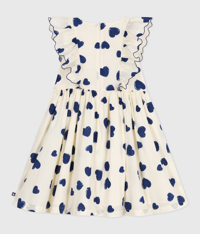Robe enfant sans manche en coton bleu MILK/ SOIR