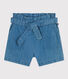 Short en denim léger enfant fille