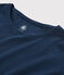 T-shirt en coton/lin uni Femme bleu MEDIEVAL