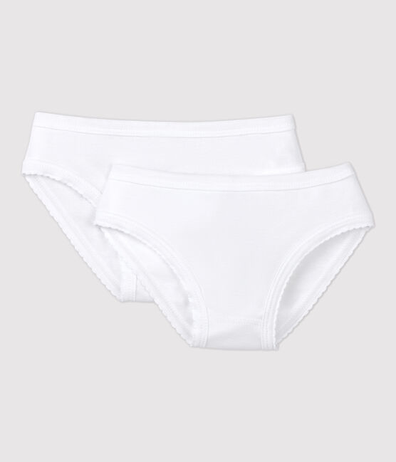 Lot de 2 culottes blanches petite fille variante 1