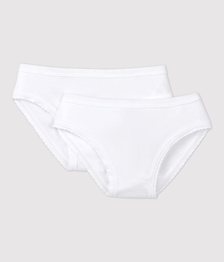Lot de 2 culottes blanches petite fille variante 1