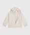 Sweatshirt zippé à capuche en tubique matelassé enfant fille / garçon beige MONTELIMAR CHINE