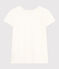 Tee-shirt Le Droit col rond en lin femme blanc ECUME