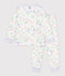 Pyjama enfant en molleton imprim&eacute; dragons blanc/multicouleur