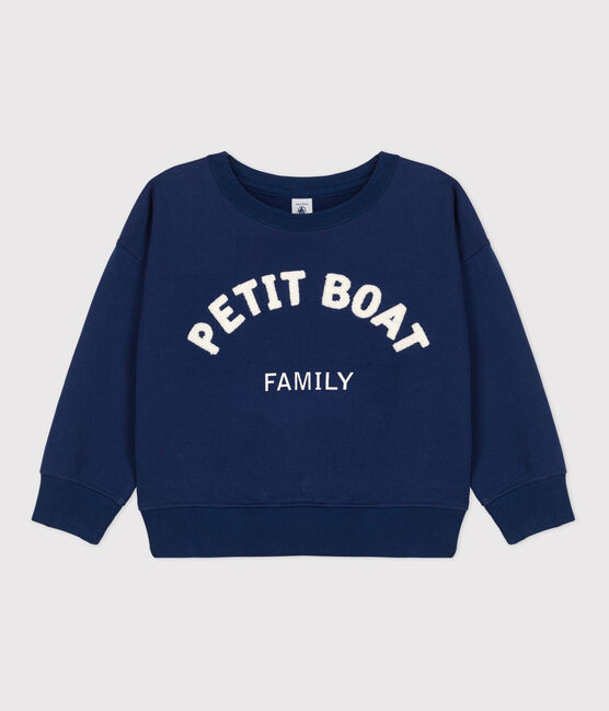 Sweatshirt en molleton enfant fille / garçon bleu MEDIEVAL