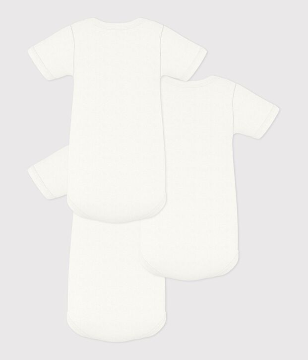 Lot de bodies manches courtes en coton uni b&eacute;b&eacute; multicouleur
