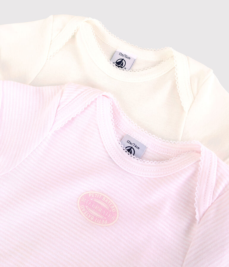 Lot de 2 bodies manches courtes en coton variante 1