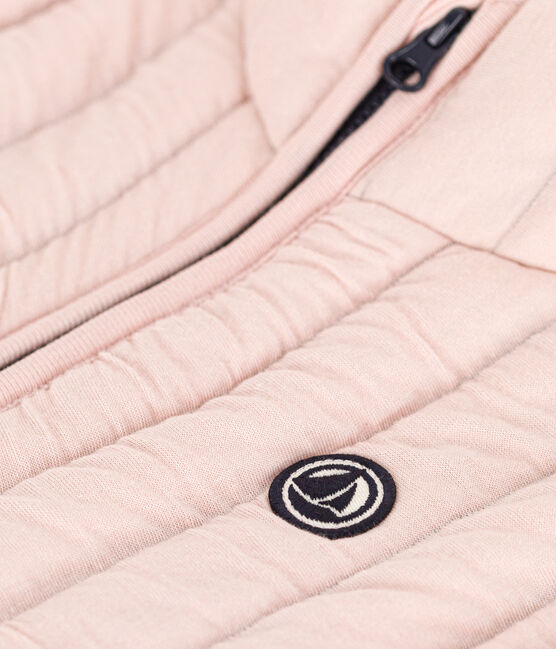 Veste sans manche en tubique enfant fille / garçon rose SALINE