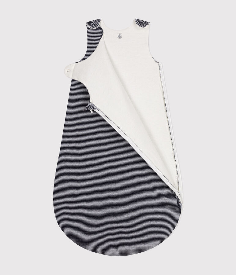 Gigoteuse b&eacute;b&eacute; milleraie en velours TOG 2,5 bleu/blanc