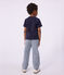 Tee-shirt manches courtes enfant gar&ccedil;on bleu marine