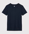 T-shirt coton Sea Island Femme bleu MARINE
