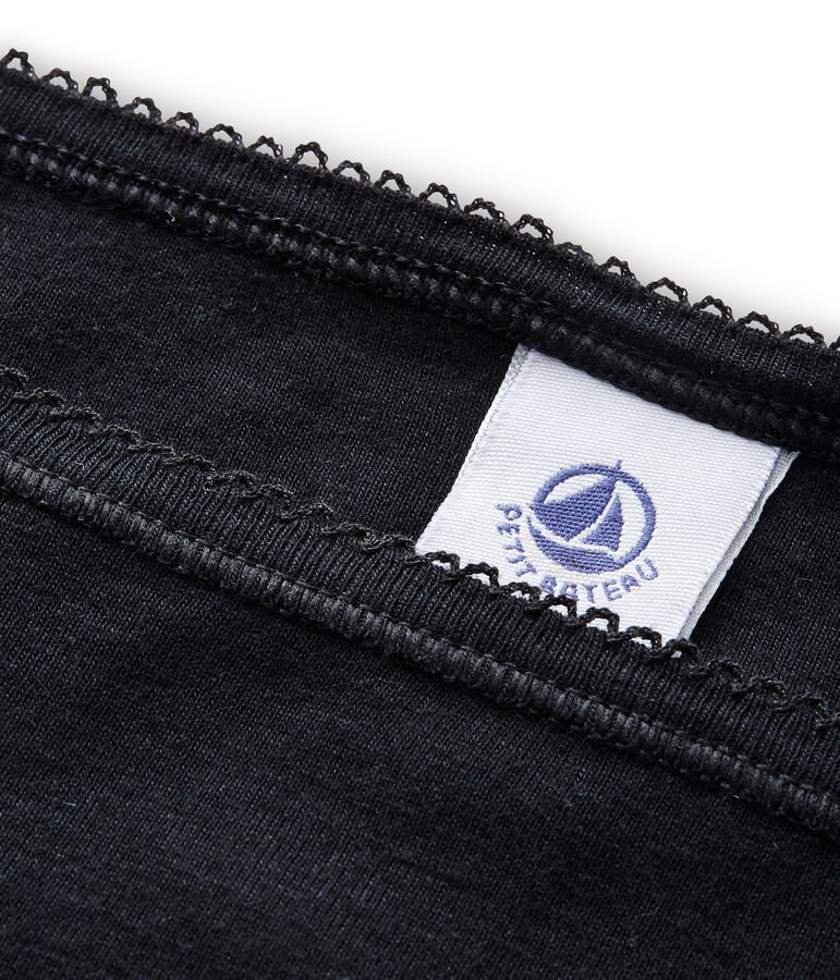 Culotte femme en coton noir