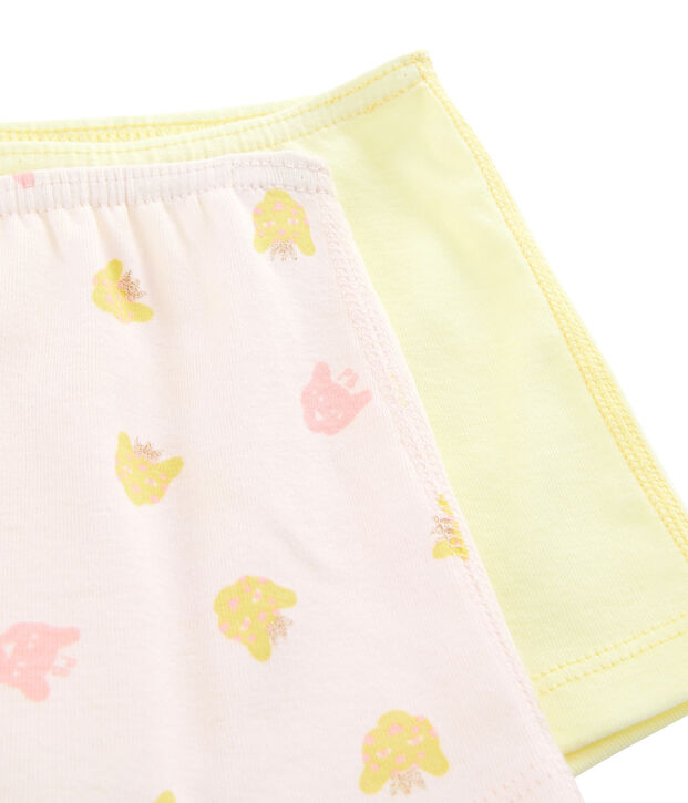 Duo de shorties petite fille multicouleur