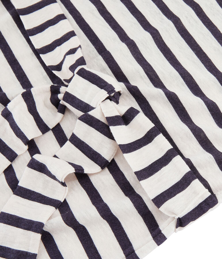 Robe Lin Femme blanc MARSHMALLOW/bleu MEDIEVAL