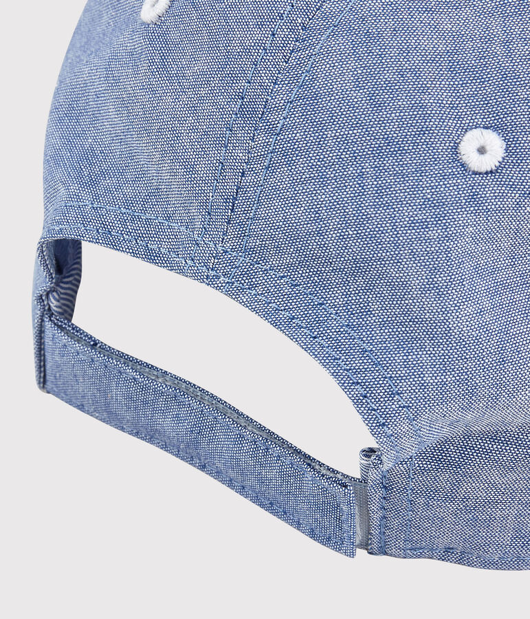 Casquette en chambray enfant gar&ccedil;on bleu DENIM TRES CLAIR N&Acirc;&deg;5