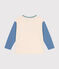 Tee-shirt manches longues en jersey fin enfant garçon blanc AVALANCHE/ MULTICO