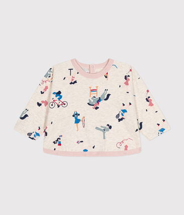 Tee-shirt manches longues en jersey fin bébé