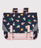 Cartable enfant fille-garçon bleu SMOKING/blanc MULTICO