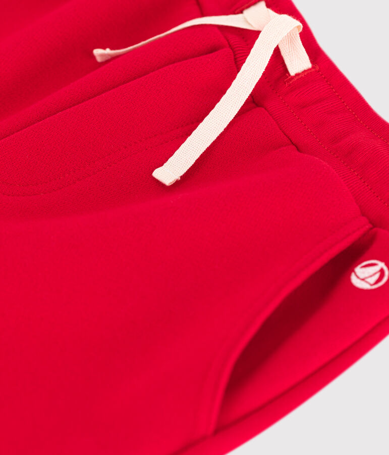 Pantalon de jogging en molleton enfant gar&ccedil;on rouge PEPS